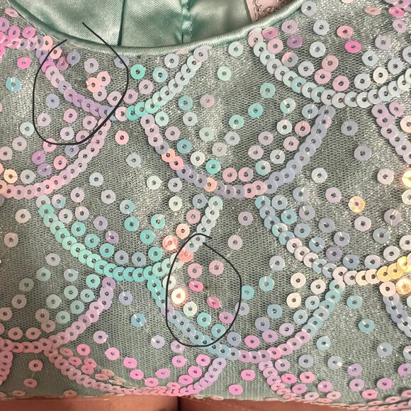 Disney Couture Princess Little Mermaid Sequin Mini Dress Girls 5/6 - Picture 13 of 13